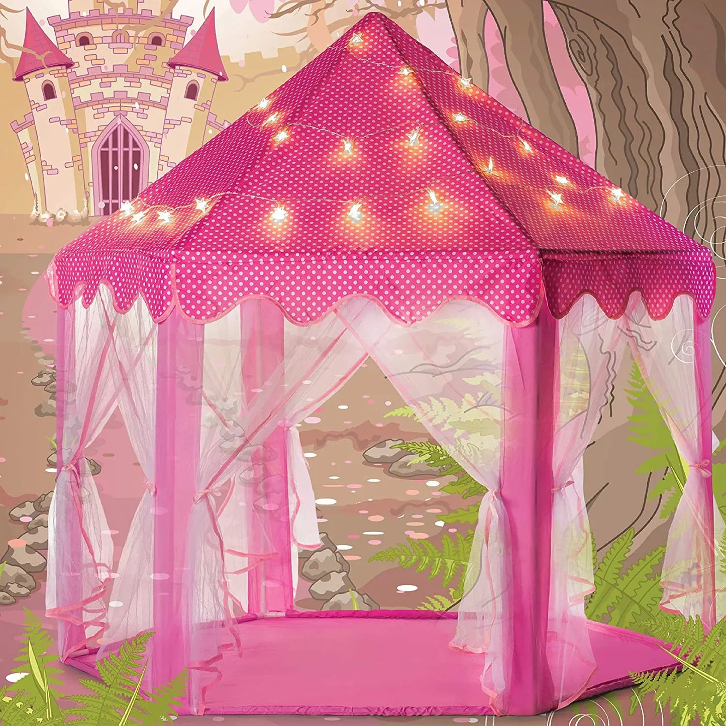 Foldable Princess Castle & Ball Pool